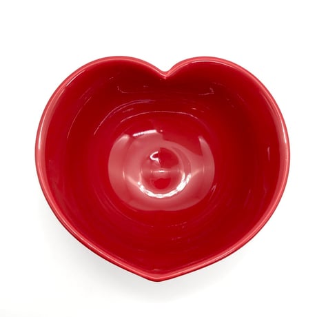 B139 猪目茶碗　緋(あけ)  　13.6×8.9cm