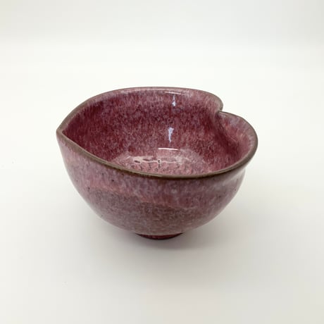 580 猪目茶碗　貝紫　11.7×7㎝