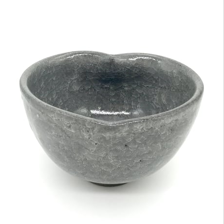 420 猪目茶碗　薄氷(うすらい)　12.4×7.9cm