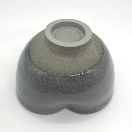 B23 猪目茶碗　薄氷(うすらい)　13.4×9.0cm