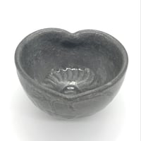 B23 猪目茶碗　薄氷(うすらい)　13.4×9.0cm