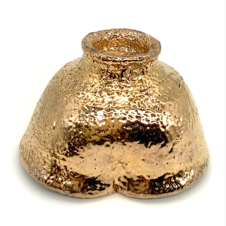 227 猪目茶碗　黄金丸　12.5×8.0cm