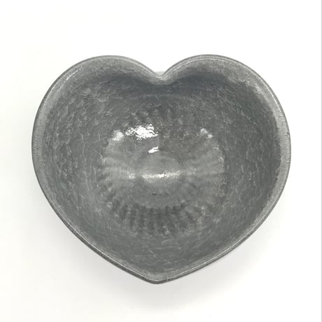 627 猪目茶碗　薄氷(うすらい)　13.3×7.8cm