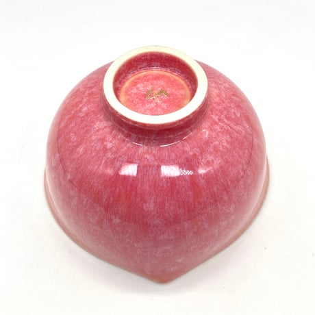 718 猪目茶碗　コンクパール　13.7×8.7cm