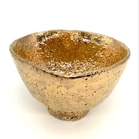 227 猪目茶碗　黄金丸　12.5×8.0cm