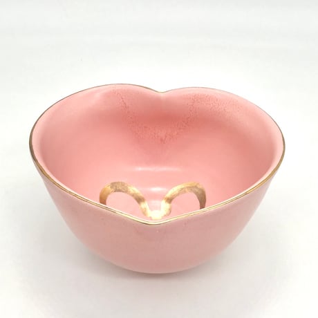 小野穣 作　猪目茶碗　ハート型茶碗　ピンク　共箱 CATEGORY 猪目茶碗 Inome chawan | 小野穣 アトリエONO
