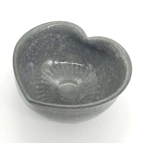 627 猪目茶碗　薄氷(うすらい)　13.3×7.8cm