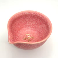 712　片口　桜珊瑚+リボン　12.5×8.4cm