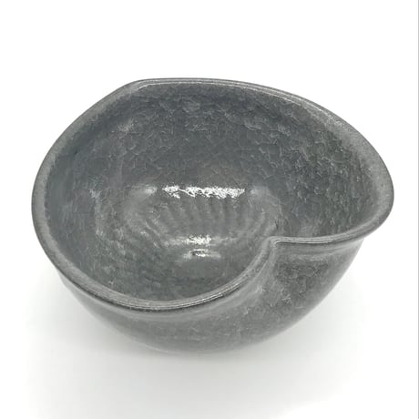 627 猪目茶碗　薄氷(うすらい)　13.3×7.8cm