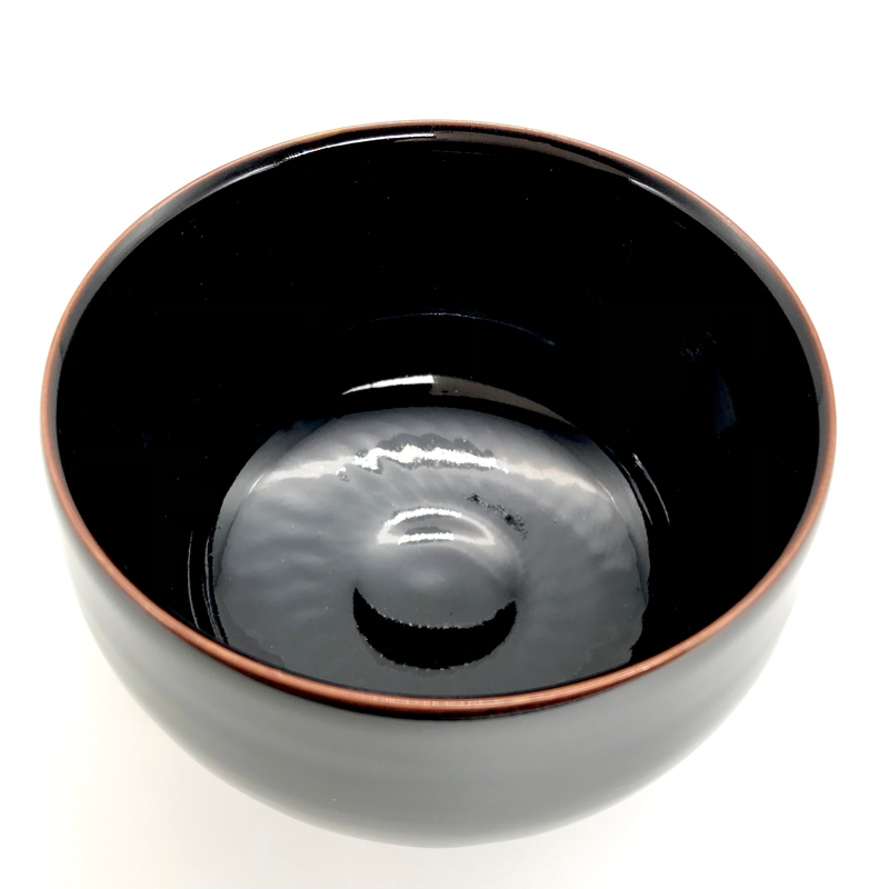 182 十字架天目茶碗 千 10.1×7.1cm | 小野穣 アトリエONO