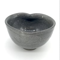 428 猪目茶碗　薄氷(うすらい)　12.9×8.1cm