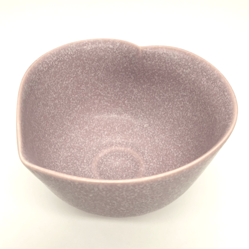 小野穣猪目茶碗はなびら紫苑珊瑚茶碗桜桐箱箱付き