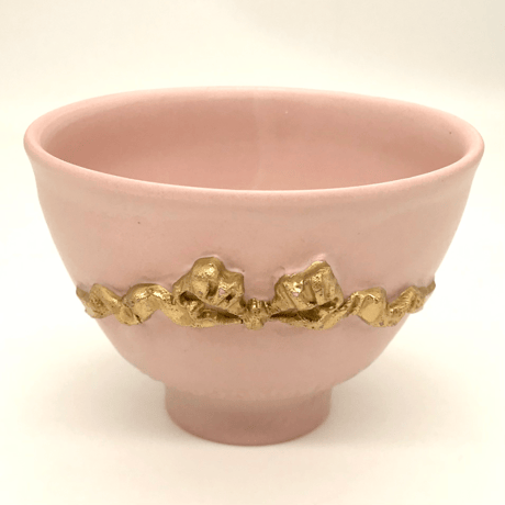 ♥美濃焼　茶碗　片身替わり　骨董品 美濃焼 茶碗 片身替わり 骨董品