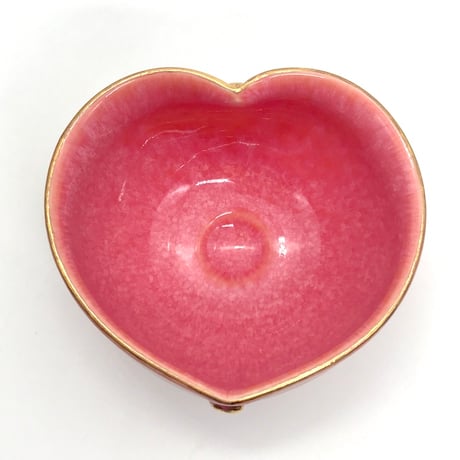 094 猪目茶碗　floating heart　13.3×8.8cm