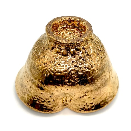 613 猪目茶碗　黄金丸　13.1×8.4cm