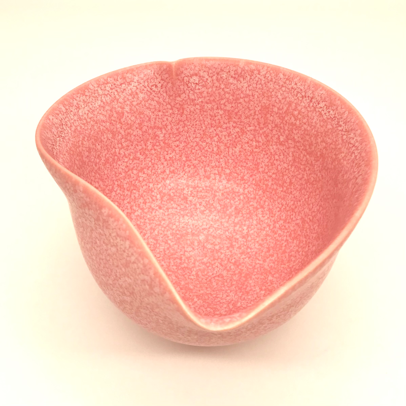 小野穣 造 花びら 桜 茶碗 142 桜系はなびら 桜珊瑚 14.0×8.0cm | 小野穣 アトリエONO