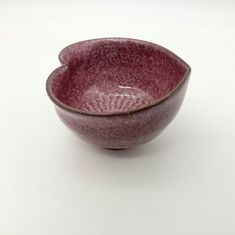 580 猪目茶碗　貝紫　11.7×7㎝