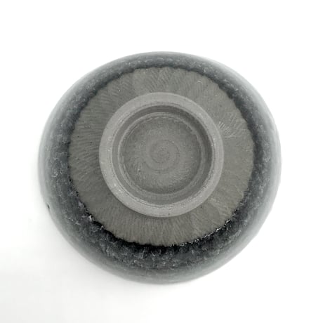 420 猪目茶碗　薄氷(うすらい)　12.4×7.9cm
