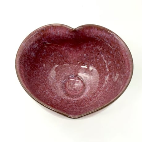 516 猪目茶碗　貝紫　12.8×8.0cm