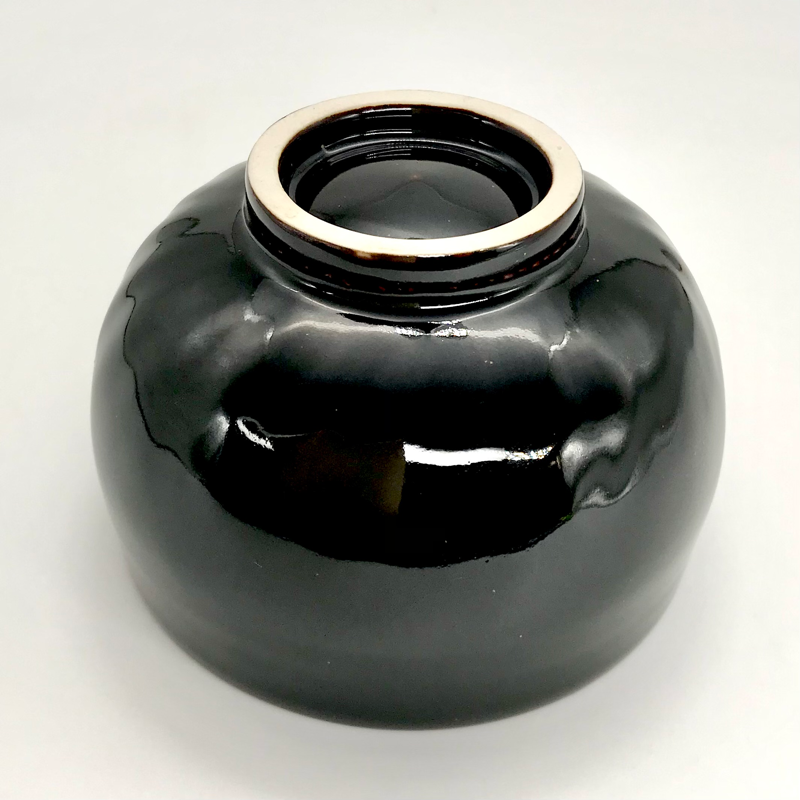 182 十字架天目茶碗 千 10.1×7.1cm | 小野穣 アトリエONO