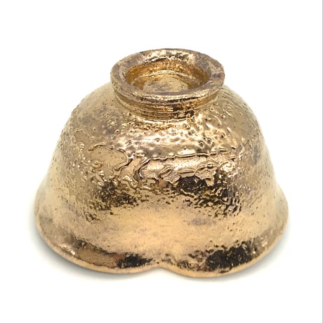 280 猪目茶碗　黄金丸　11.5×7.1cm