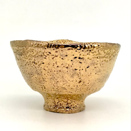 227 猪目茶碗　黄金丸　12.5×8.0cm