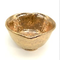 280 猪目茶碗　黄金丸　11.5×7.1cm