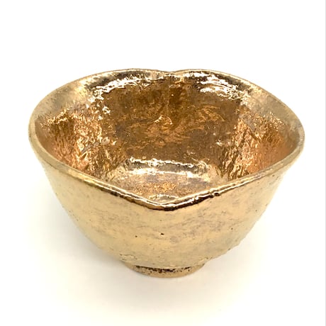 280 猪目茶碗　黄金丸　11.5×7.1cm