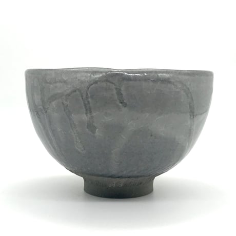 B23 猪目茶碗　薄氷(うすらい)　13.4×9.0cm