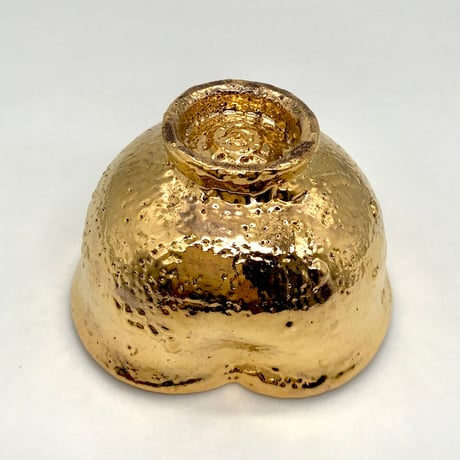 707 猪目茶碗　黄金丸　11.7×7.4cm