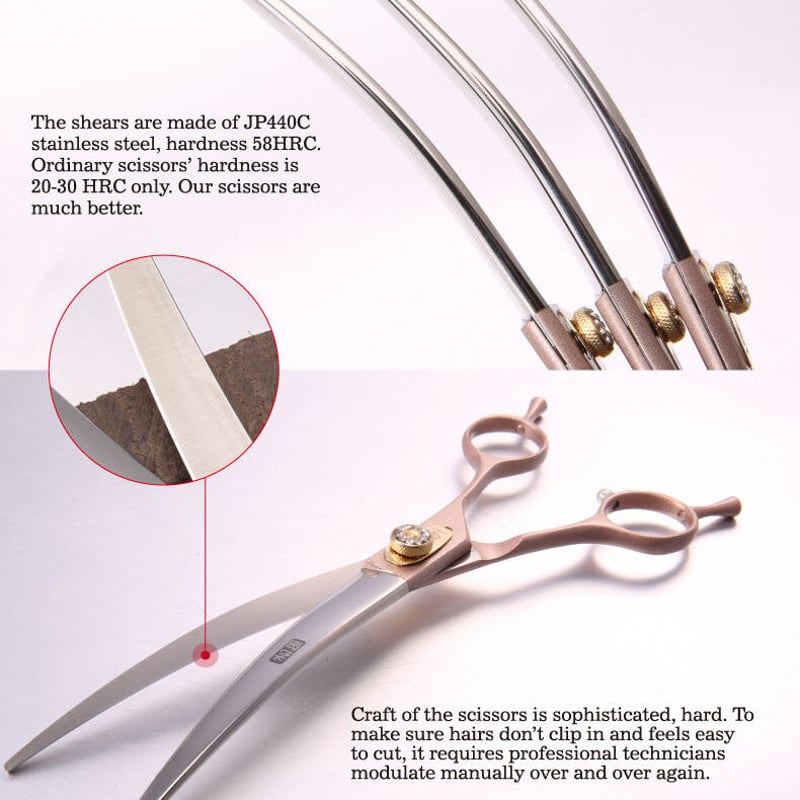 アドバンスグレード シャンパンカラー シザー4点セット | どうぶつの