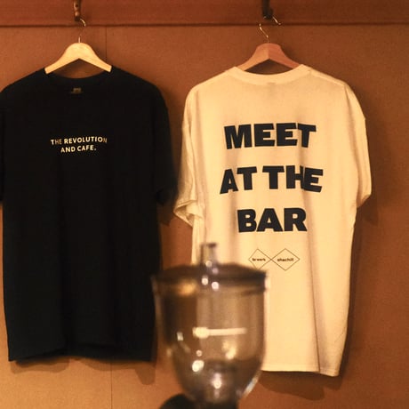 Bar werk × シヤチル / “待ち合わせはバーで”T-shirt