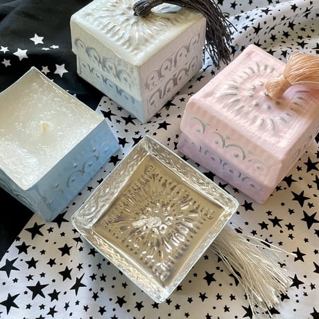 ソカシ・ヒーリングキャンドル （3つの香り/天然精油/アルミ/工芸品/インドネシア産）1個【今後の再入荷無し】