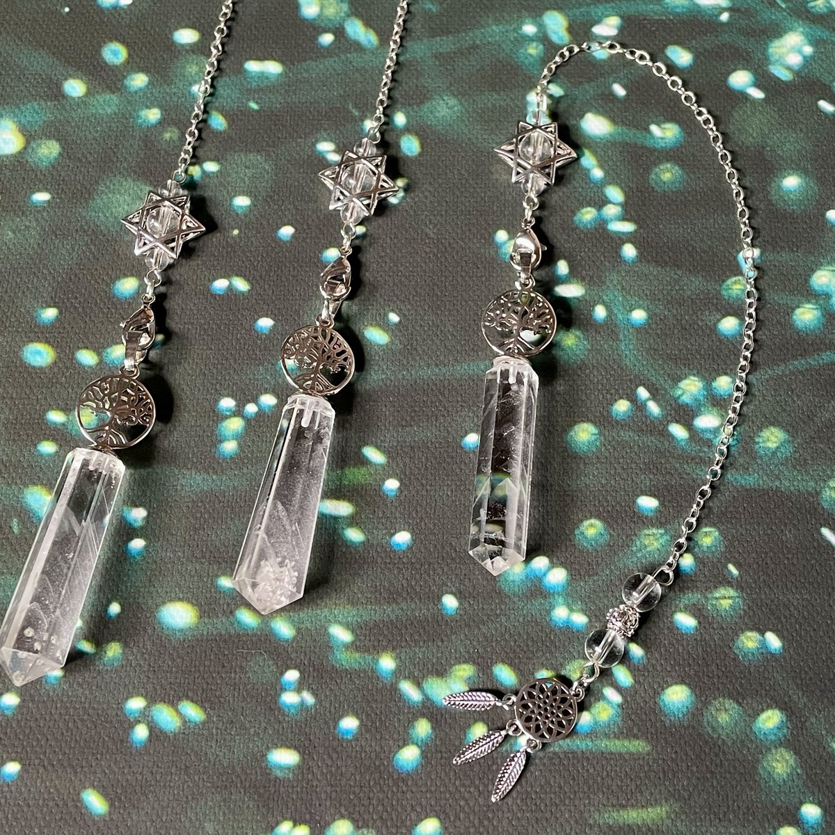 ホワイトファントムクォーツのペンデュラム（天然石/ブラジル産