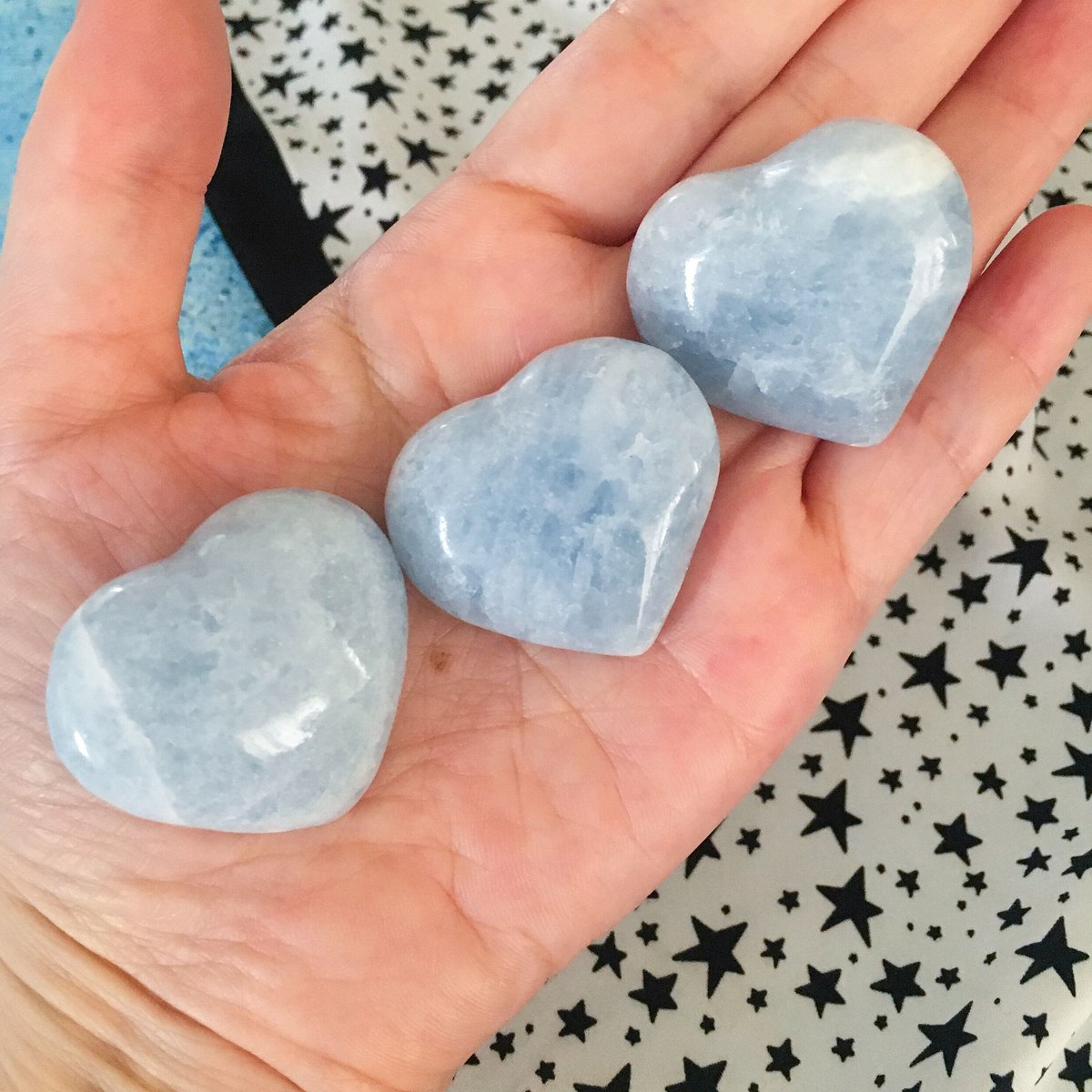 セレスタイトのハート（天然石セレスタイト /ハート型/置石/アメリカ産