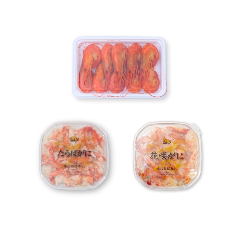 根室加工】北海しまえび・花咲ガニ・たらばがにセット | 北海道グルメ