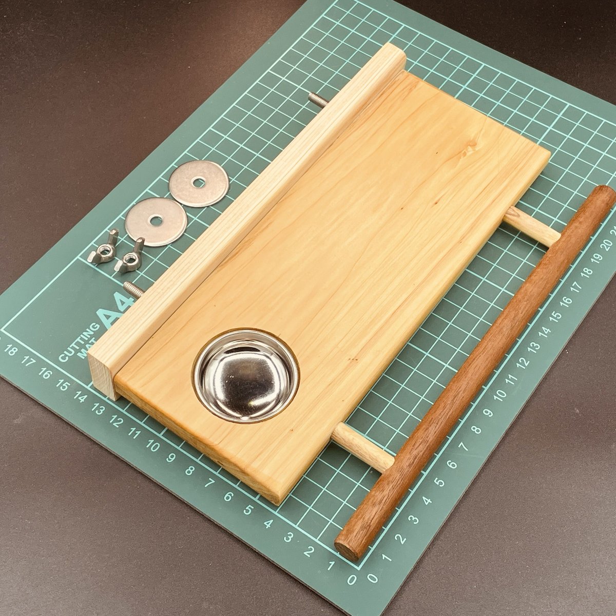 小鳥のロフトステージM 止まり木横タイプ（ステンレスミニ皿付き