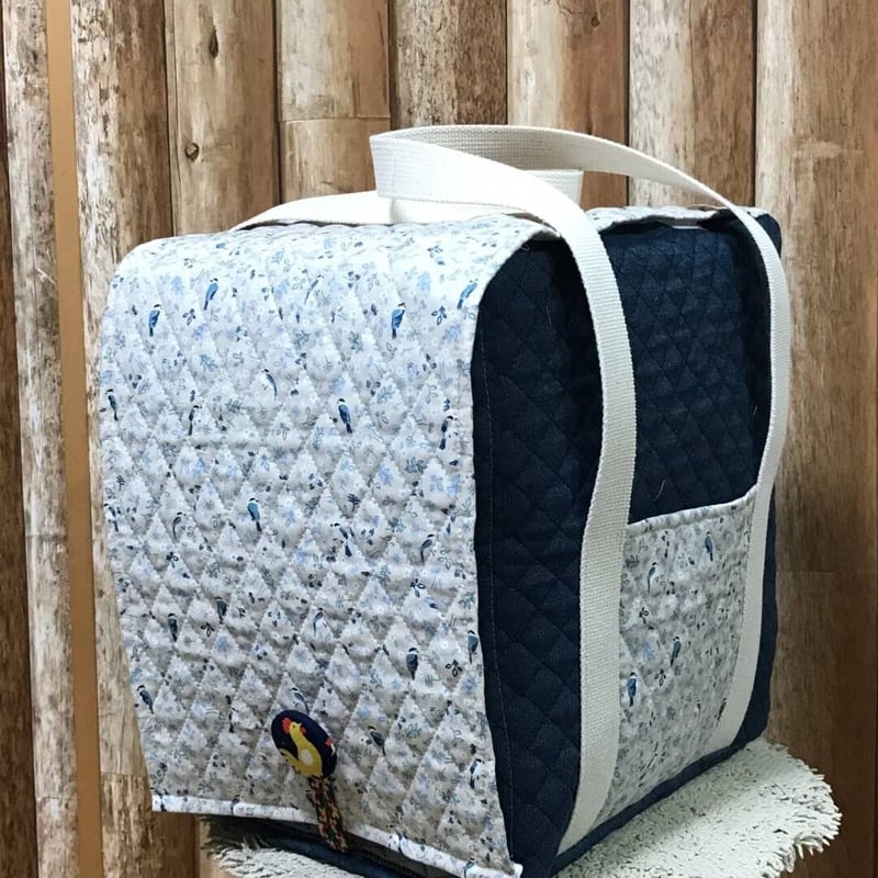 ベージュハートの寝袋キャリー イーマリーサイズ ハンドメイド