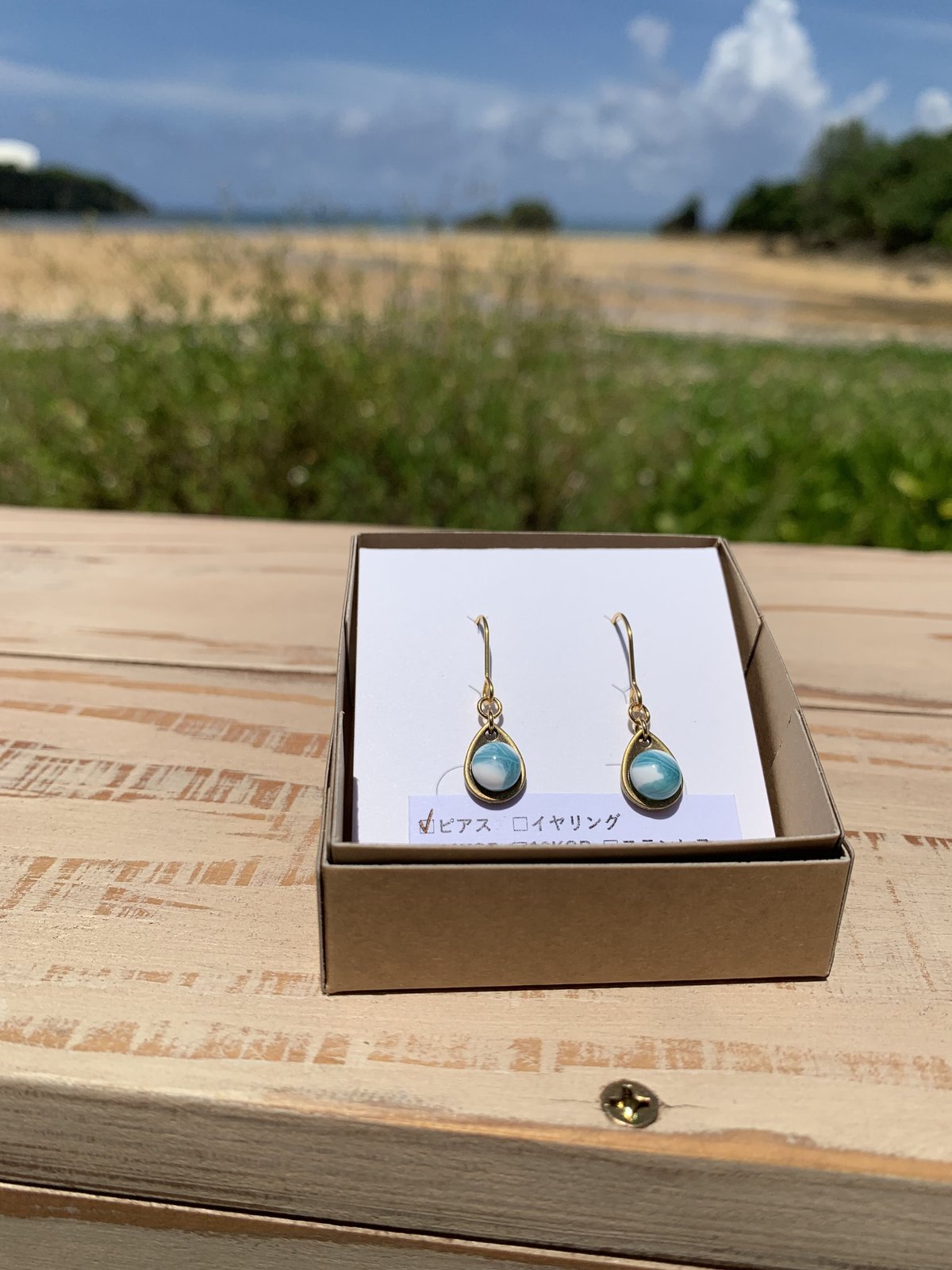 ピアス 琉球ガラス 琉球ガラスのかけら | Moani Ke'ala 09 STORE