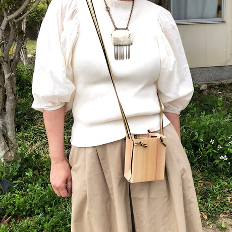 福紙 小サイズ（加賀紐、肩掛けタイプ）、底板あり