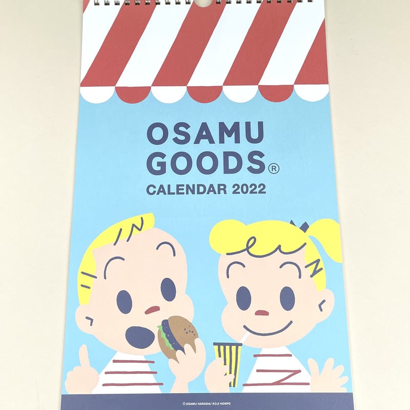 オサムグッズ 2022年カレンダー リング壁掛け OSAMUGOODS（2022年1月