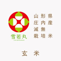 令和7年産 山形県庄内産 減無栽培米 玄米「雪若丸」