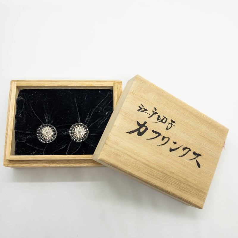 堀口切子]江戸切子カフリンクス（カフス） | フィボナッチ紳士