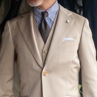 [Fibonacci]オリジナルリネンタイ ダークブラウン（麻100%）Linen necktie