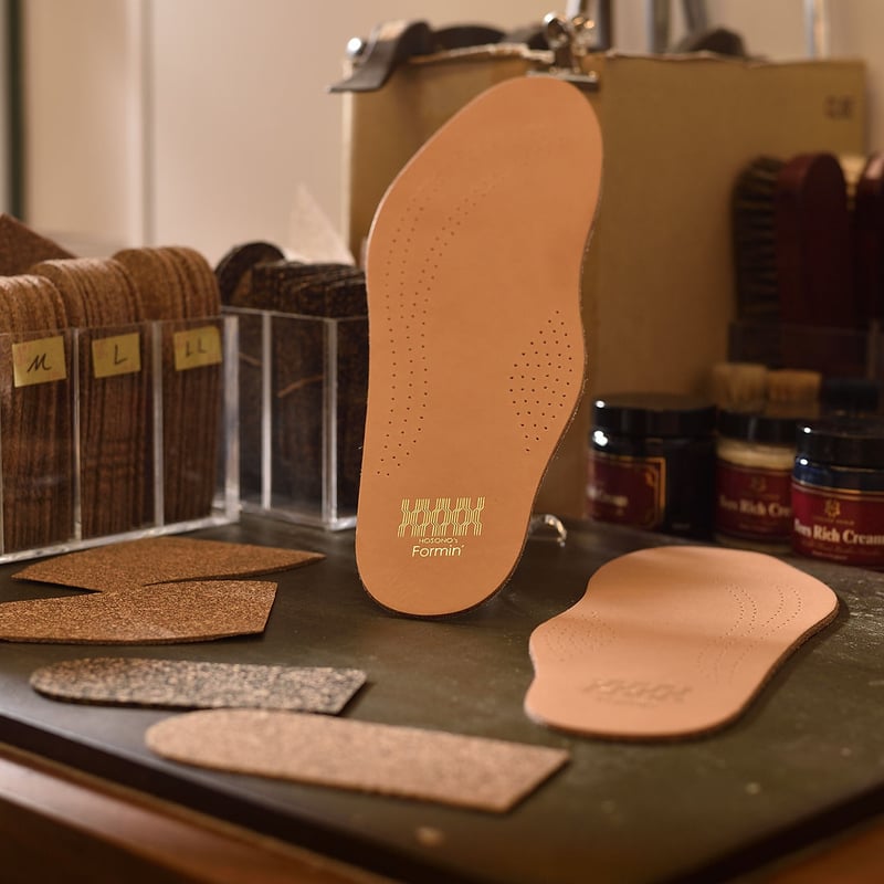 Formin' ]革靴用レザーインソール（メンズ・コルク厚2mm）フォーミン