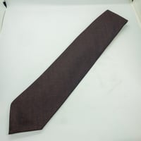 [Fibonacci]スフォデラートネクタイ（HOLLAND&SHERRY・ダークブラウン・ウールタイ）