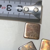 銅板チップ15mm角にエネルギー入れました　2枚