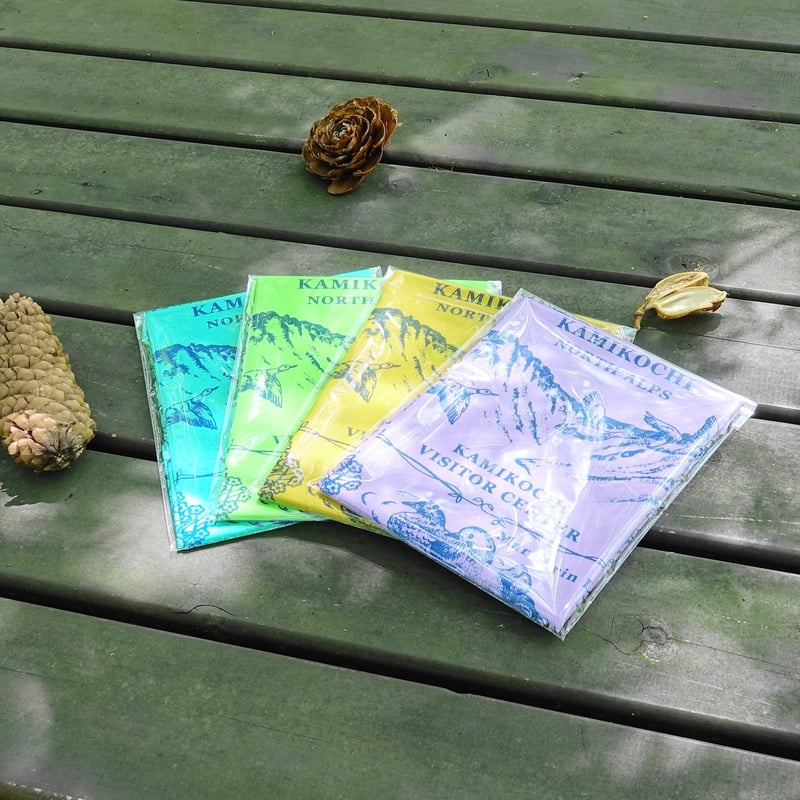 上高地ビジターセンターオリジナルバンダナ〈野鳥〉 54×54cm | Natural