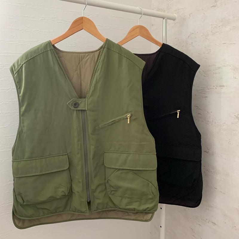 超美品　rufflog ナイロン リバーシブルベスト マットナイロンリバーシブルベスト〈so-09〉 | mug