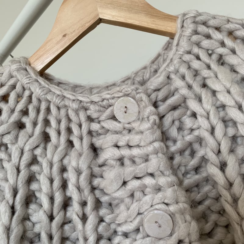 45rpm ニットカーディガン　ハンドメイド 45rpmハンドメイド マルチカラー ニットカーディガン